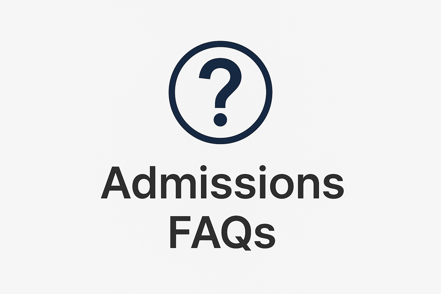 Notice Board admission faq